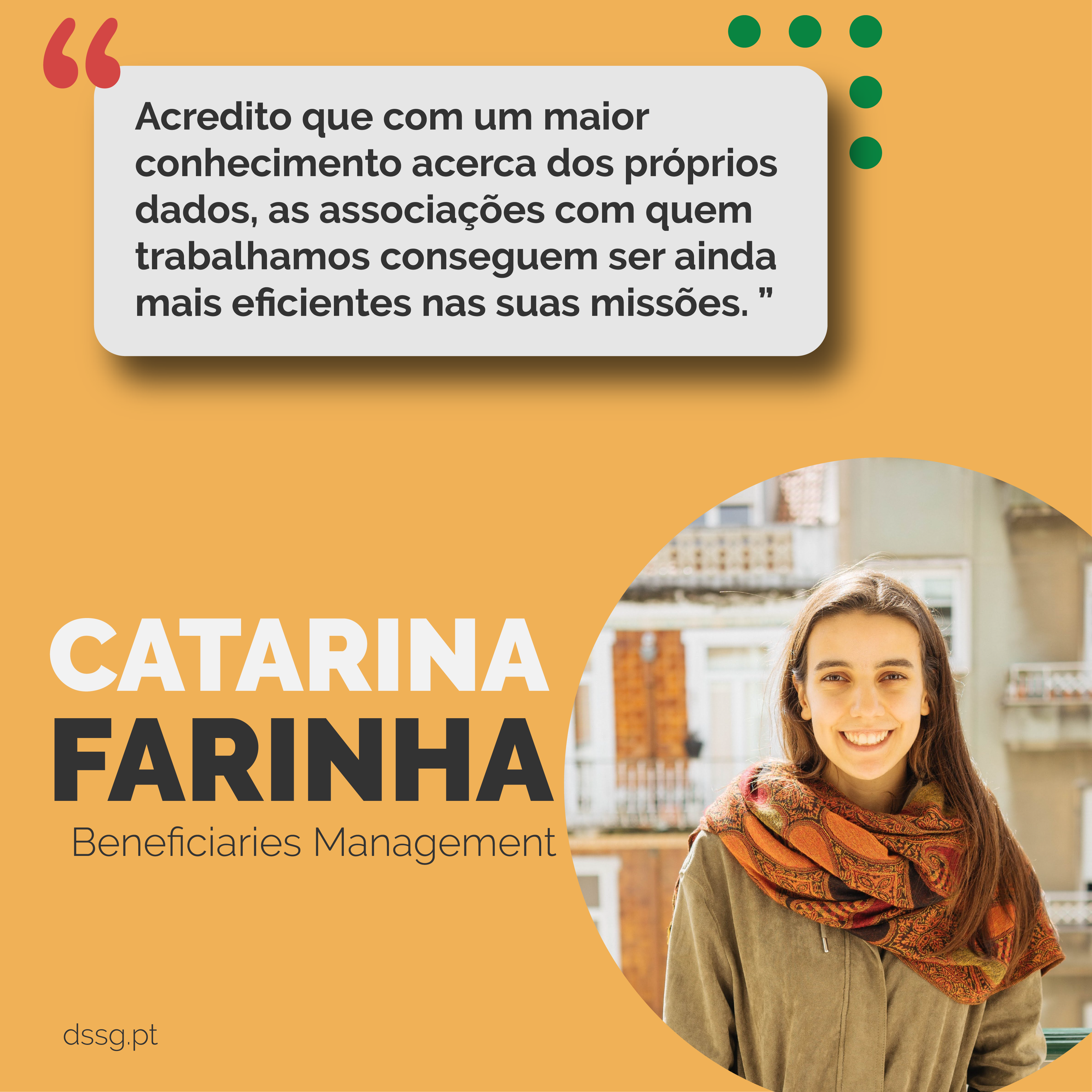 Faces of DSSG: Catarina Farinha [Beneficiários]